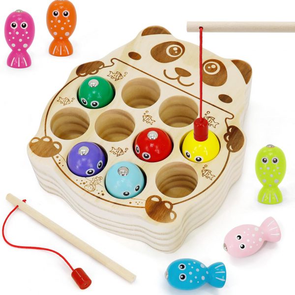 Wooden Magnetic Fishing Game